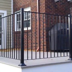 Lan can ban công sắt hộp tối giản hiện đại