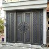 Cửa cổng sắt CNC 4 cánh mạ vàng cao cấp