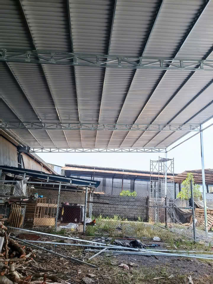Gia công khung kèo dầm dốc thoát nước tại xưởng Cơ Khí An Tân Phát